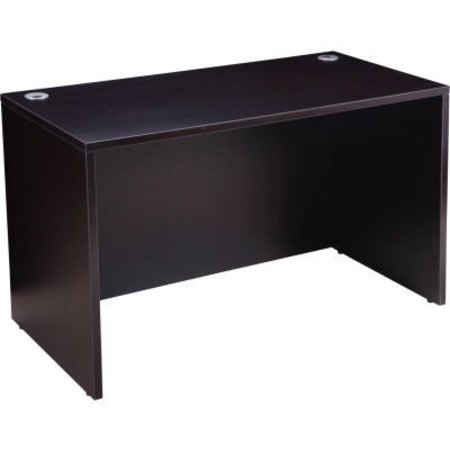 NORSTAR OFFICE PRODUCTS - KLANG MALAYSI Interion Desk Shell, 48inW x 24inD, Mocha O-695931MC
